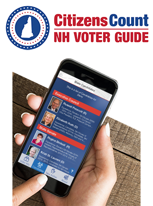 Citizens Count NH Voter Guide mobile phone app